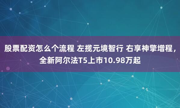 股票配资怎么个流程 左揽元境智行 右享神擎增程，全新阿尔法T5上市10.98万起