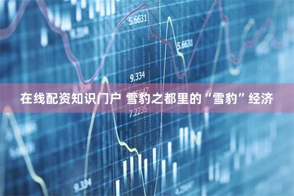 在线配资知识门户 雪豹之都里的“雪豹”经济